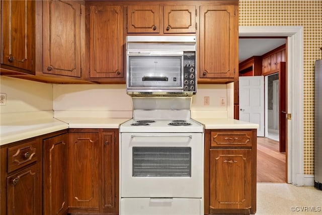 kitchen featuring light wood-type flooring