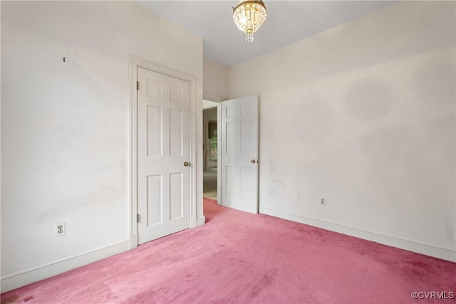 spare room with carpet floors