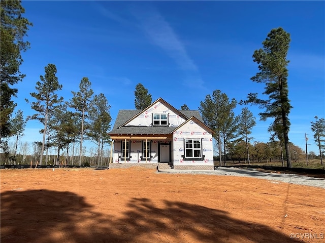 view of front facade with covered porch