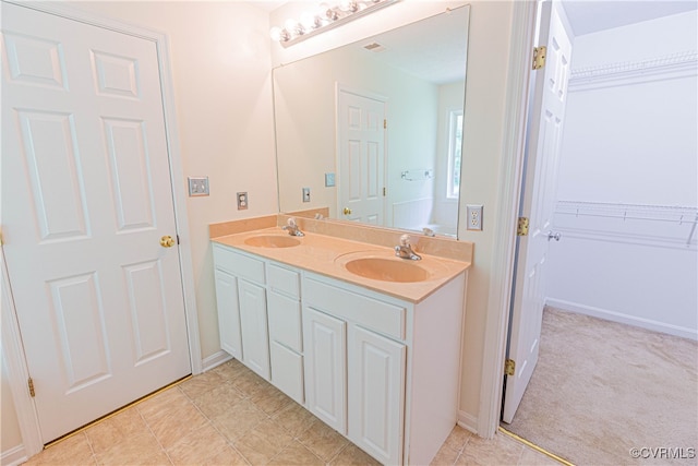 bathroom featuring vanity