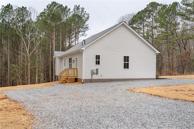 view of home's exterior