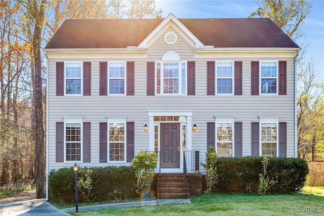 view of colonial inspired home