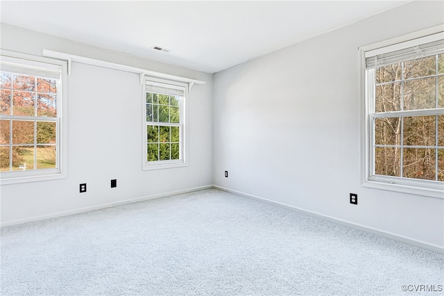 view of carpeted empty room