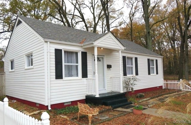 view of front of home