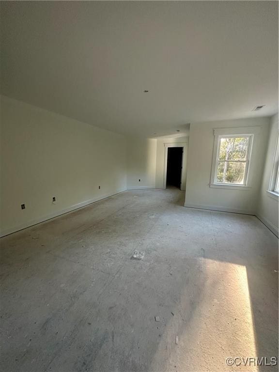 view of unfurnished living room