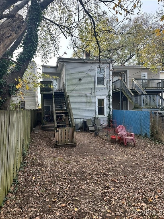 view of rear view of property