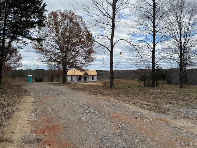 view of front of home featuring driveway