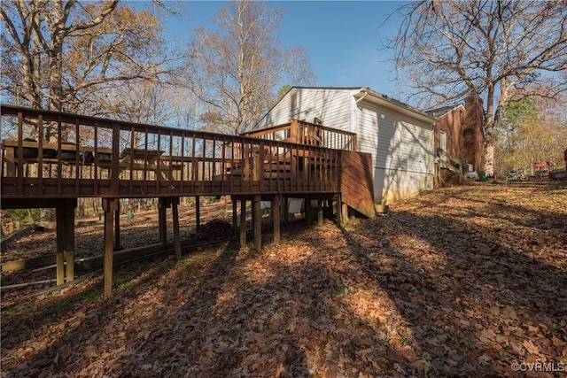 exterior space featuring a deck