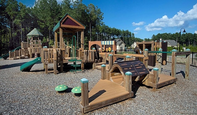 view of jungle gym