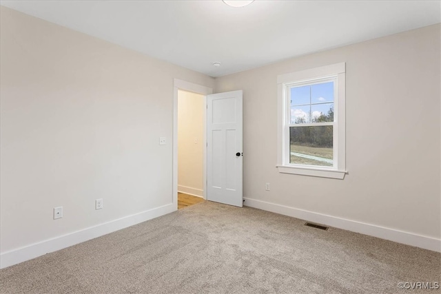 view of carpeted empty room