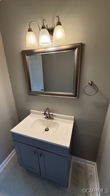 bathroom with vanity