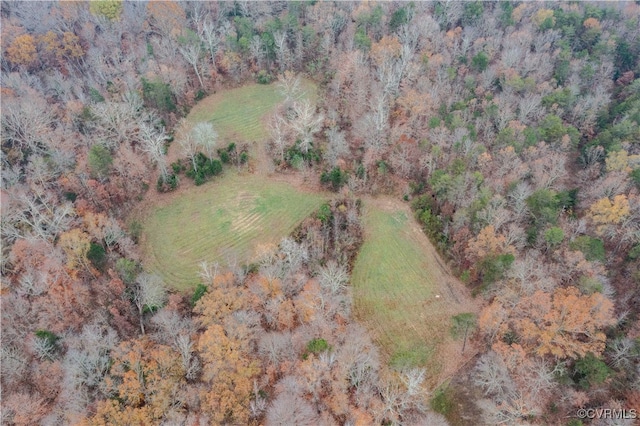 aerial view with a rural view