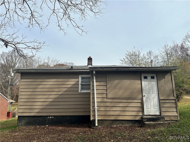 view of rear view of property