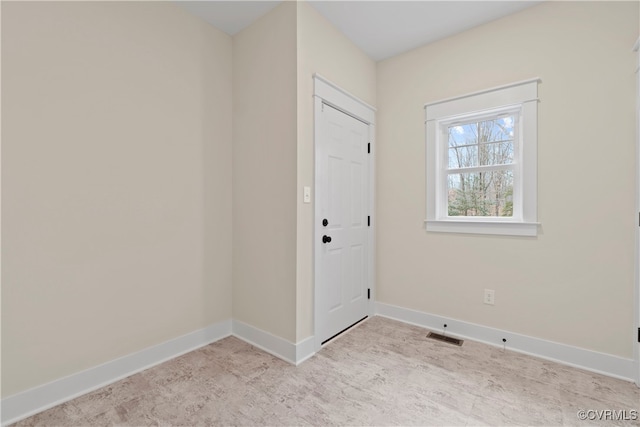 interior space with light carpet