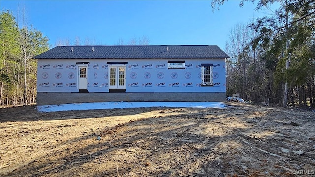 view of front of house with french doors