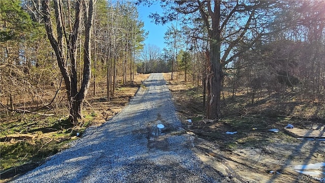 view of street featuring a view of trees