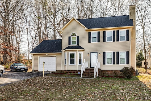 view of front of house featuring a garage