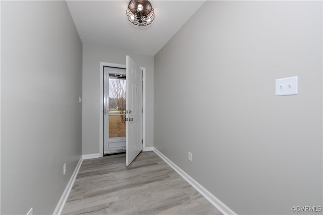 entryway featuring light hardwood / wood-style flooring