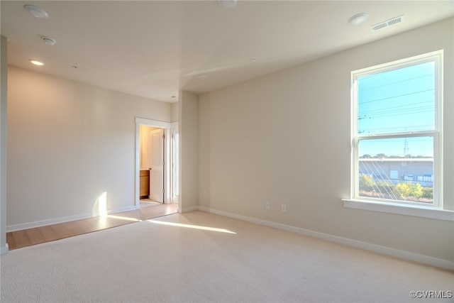 view of carpeted empty room