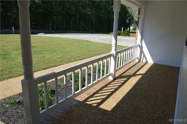 exterior space with covered porch