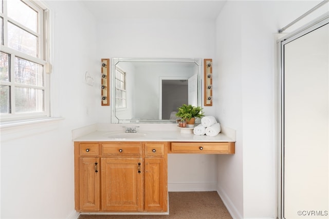 bathroom with vanity