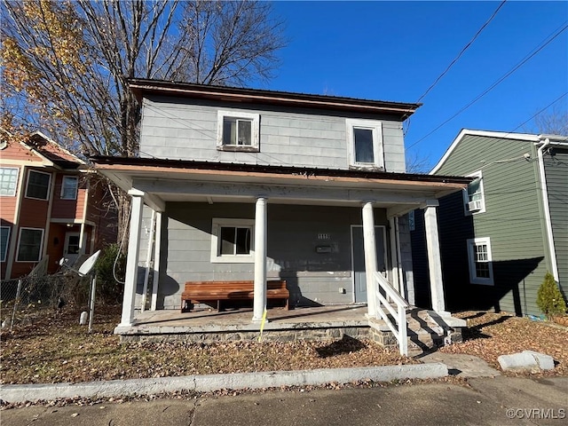 view of front of house featuring a porch