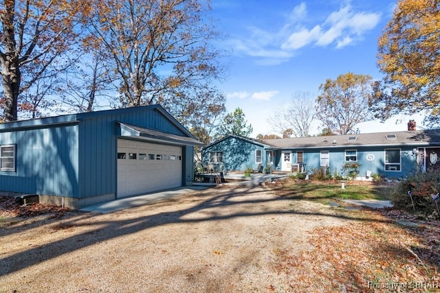 ranch-style house with a garage