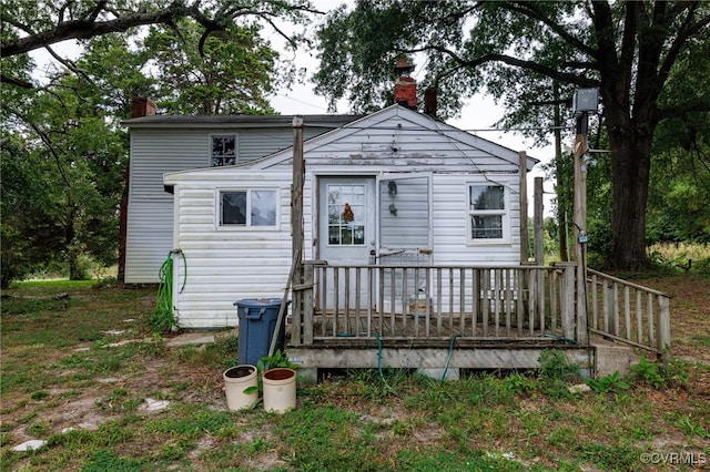 view of back of property