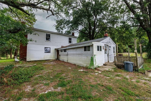 view of back of property