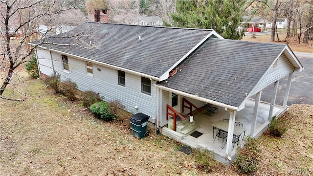 back of house featuring a patio area