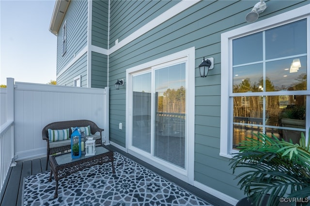 view of patio / terrace with an outdoor living space