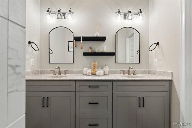 6412 Sanford Springs Cv, Midlothian, VA 23112 - bathroom featuring double vanity