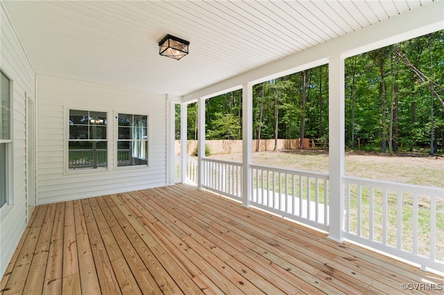 view of wooden terrace