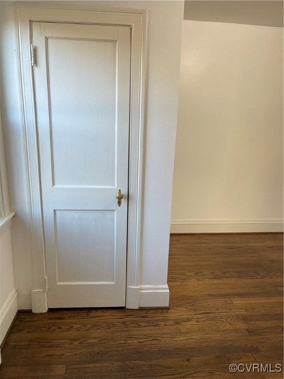 interior space featuring hardwood / wood-style flooring