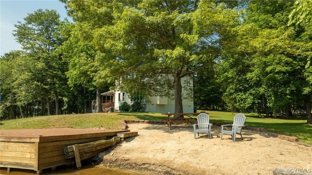 373 Land Or Dr, Ruther Glen, VA 22546 - view of grassy yard with view of scattered trees