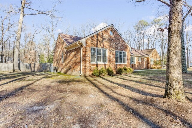 view of front of house featuring central AC