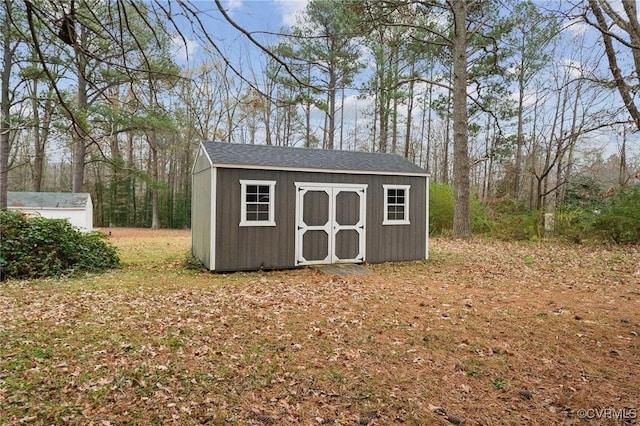 view of outbuilding