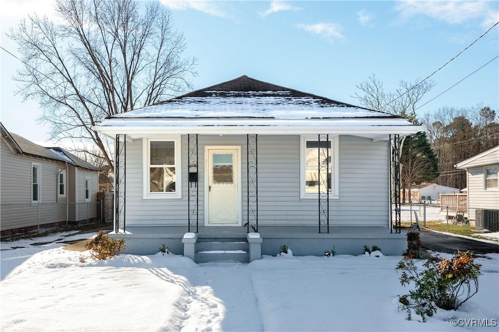 bungalow-style house with a porch