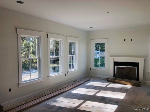 view of unfurnished living room