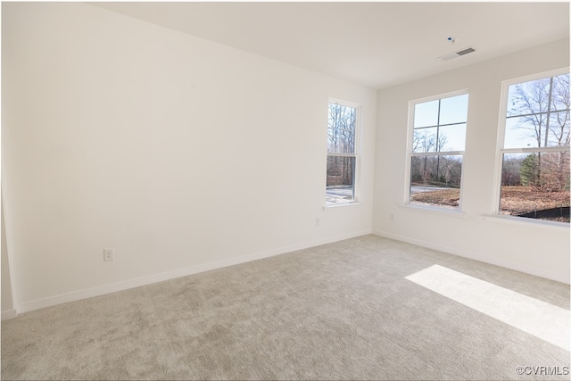 view of carpeted empty room