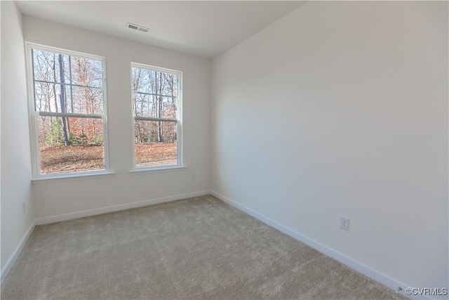 empty room with light carpet