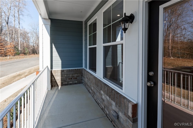 balcony with a porch