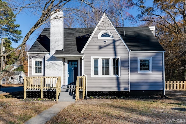 view of cape cod house