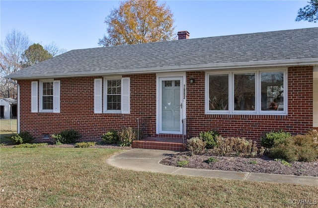 bungalow with a front yard