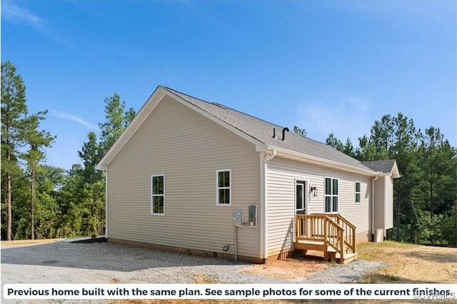 view of rear view of property