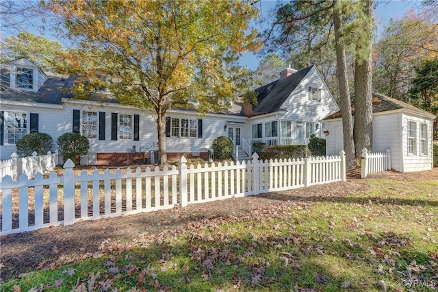 view of front of home