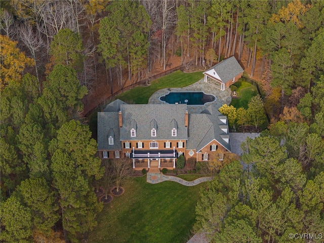 birds eye view of property