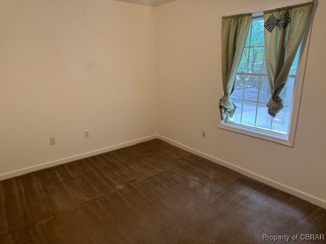 view of carpeted empty room