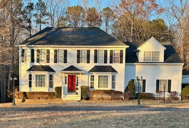 view of colonial inspired home