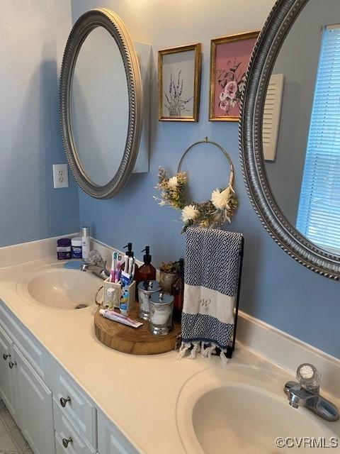 bathroom featuring vanity